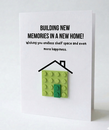 Carte postale de nouvelle maison – Brique de construction LEGO