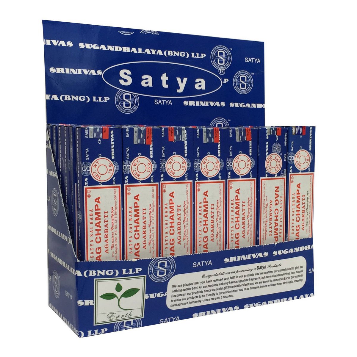 Satya Nag Champa Incense sticks Display Pack  (42 x 15 grams)