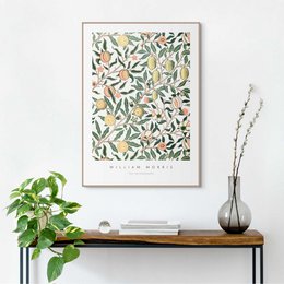 Painting Slim Frame William Morris - fruit or pomegranate 70x50