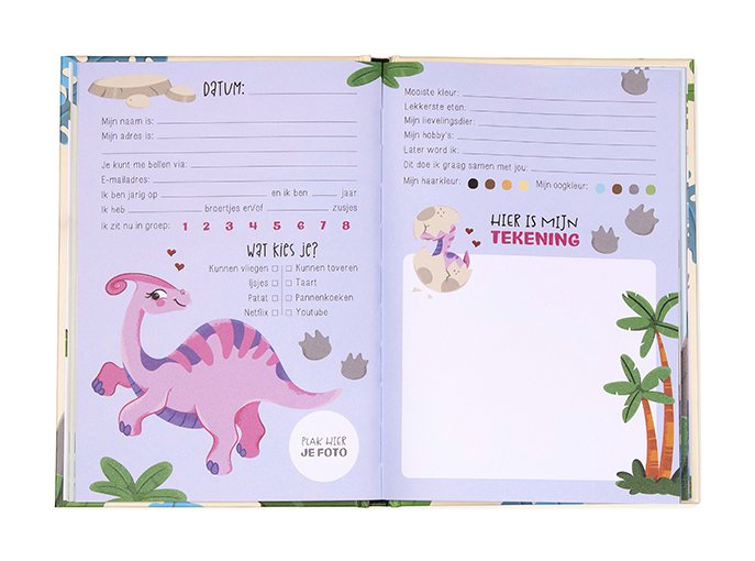 Libro degli amici Dinosauro A5 // Ragazzi