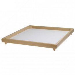 Kwadratowa taca do suszenia świeżego makaronu z drewna bukowego. Wymiary 50x50 cm