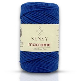 Sensy Premium 2 mm - 160 yards 100 % genanvendt bomuldsmacrame-ledning