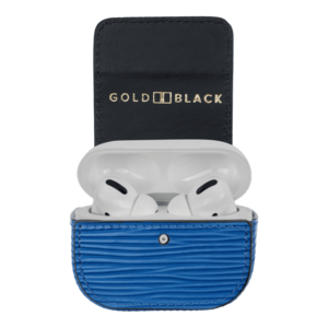 AIRPODS PRO CASE UNICO reliëf BLAUW MET KARABIJNHAAK