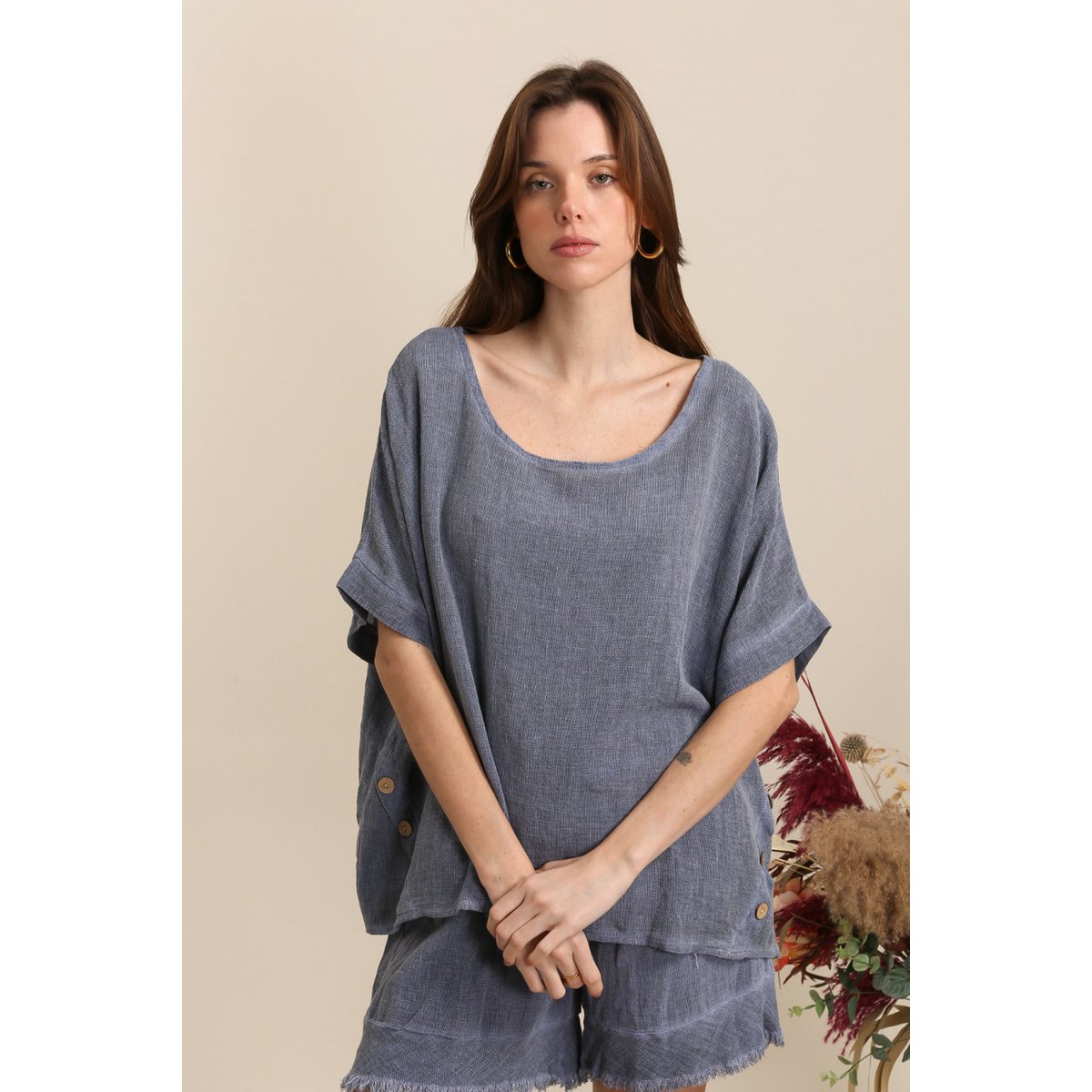 Linen blouse REF. 4649