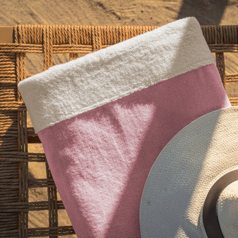 Beach Towel 90x170cm  519 Gum Pink  / Vanilla
