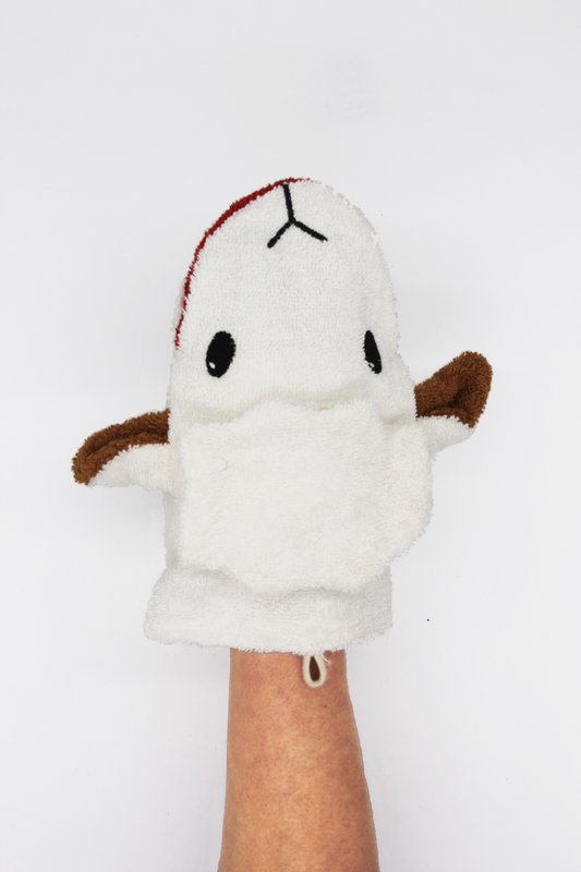 Gant de toilette BIO mouton grand