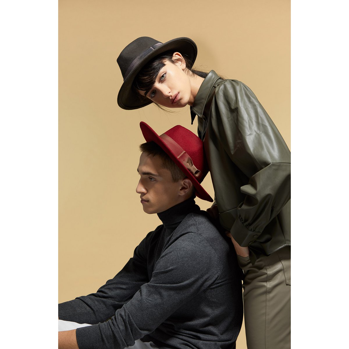 Hand crafted felt fedora hat