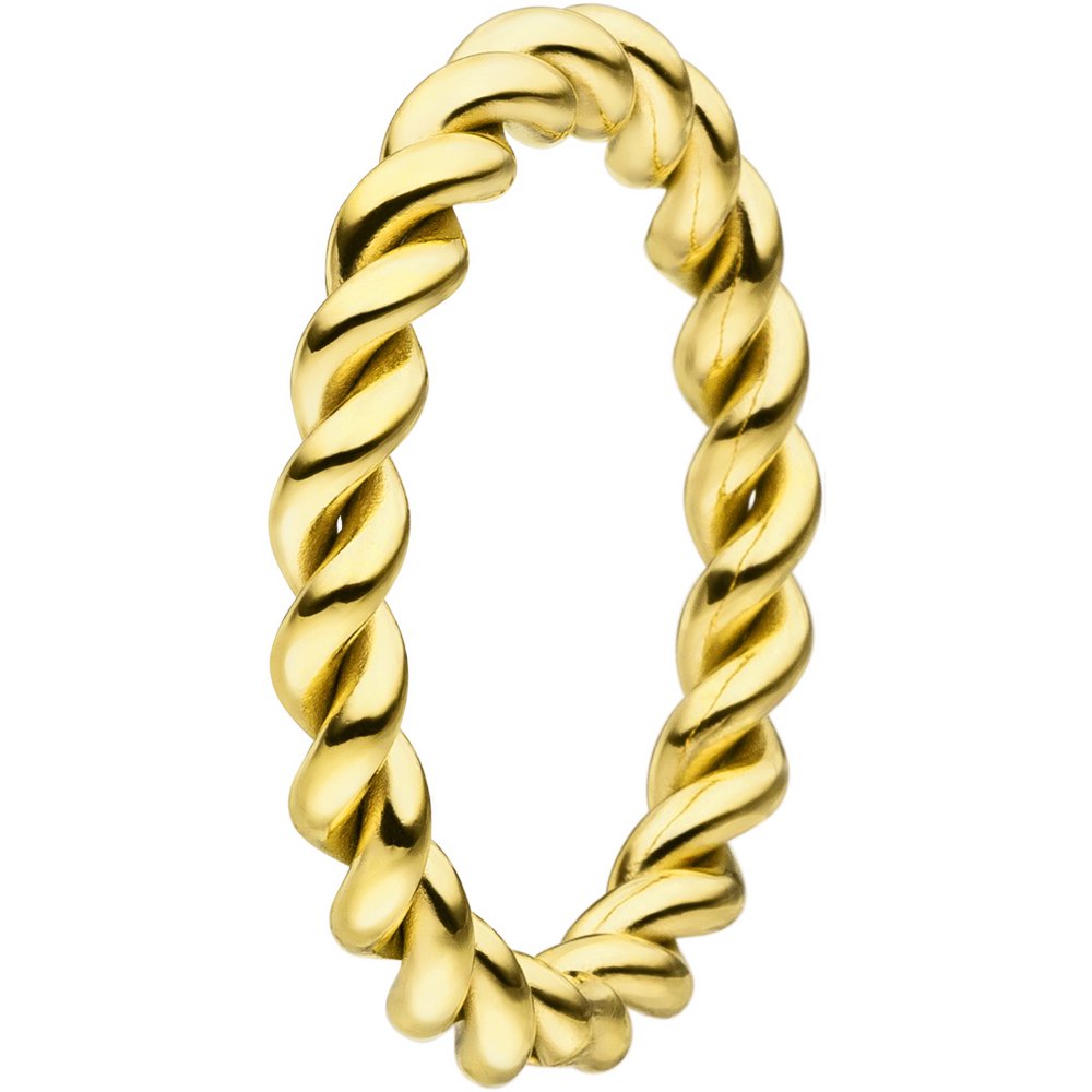 Insteekring aan de binnenkant 3 mm goud gedraaid