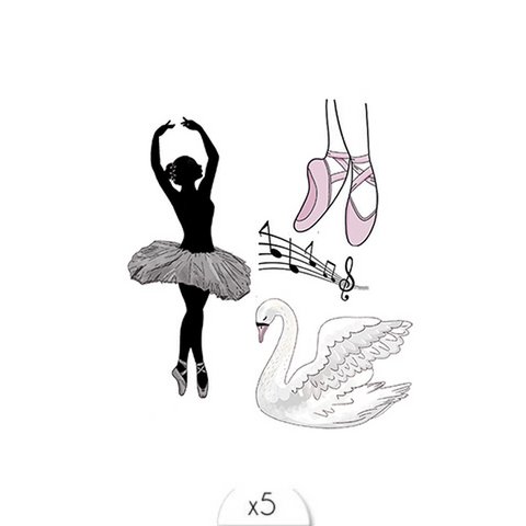 Temporary tattoo: Ballerina