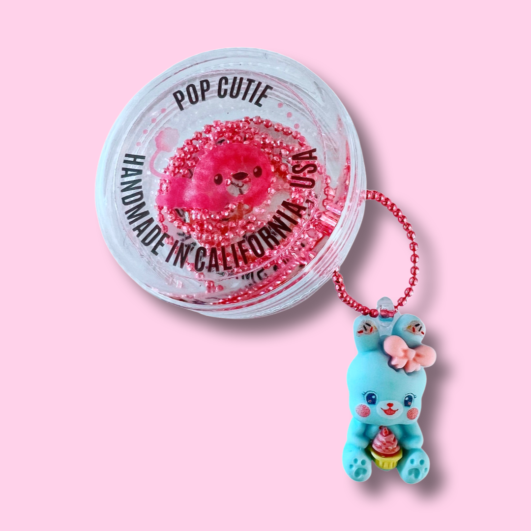 Pop Cutie Cup Cake Bunny Necklace