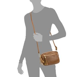 Florence Artegiani. Delfina Woman shoulder bag. Genuine leather Dollaro