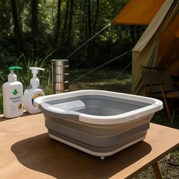 Sammenklappelig silikone campingvask - bærbart skærebræt