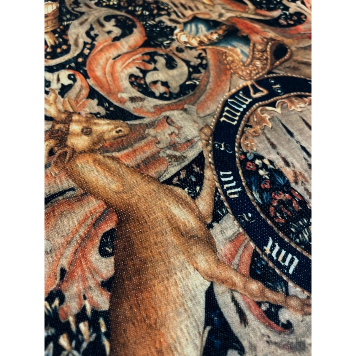 Middeleeuwse heraldiek tapijt gooien kussensloop, donkere Academia decor | MEV001