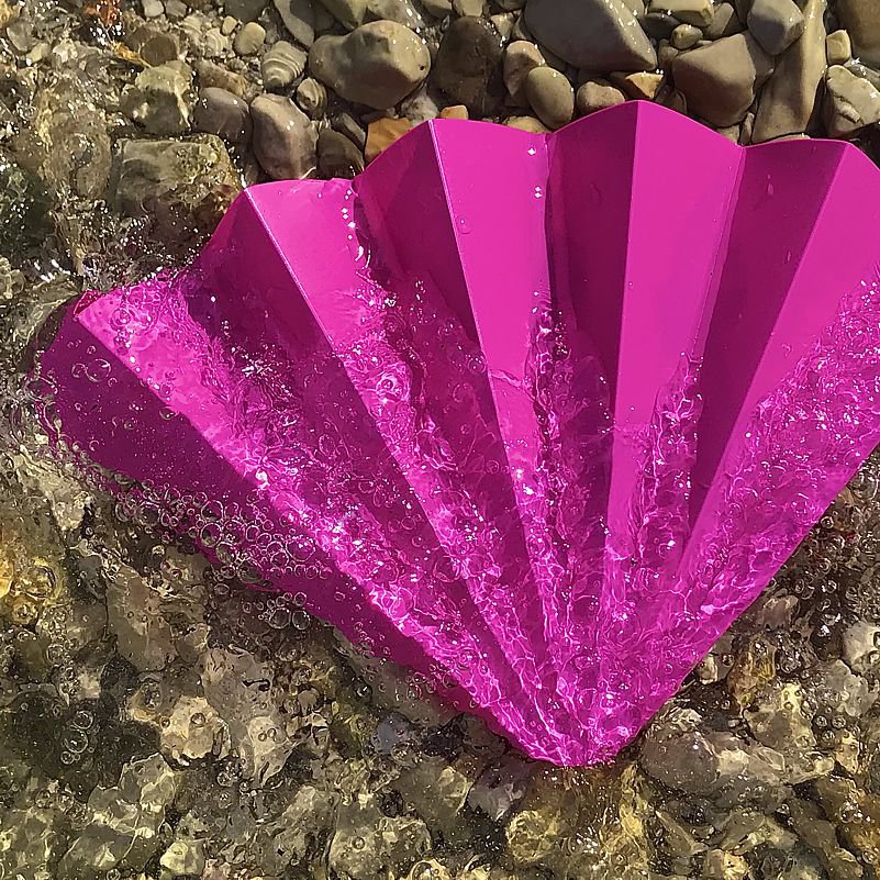 Abanico, abanico, abanico, rosa opaco