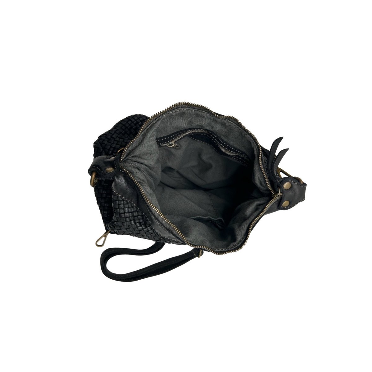 BOLSO BANDOLERA SILVIA DE PIEL LAVADA