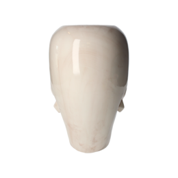 Antike weiße Frauenkopfvase, hergestellt in Italien, H 36 x Ø 24 cm