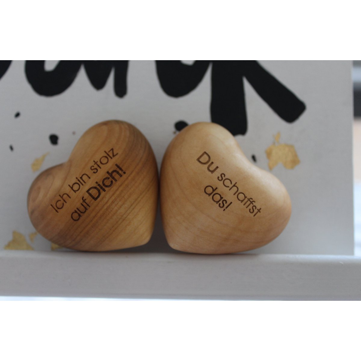 Coeur en bois Thankgoods Vous pouvez le faire ! Cadeau pour lui et elle pour l'encourager. L'original