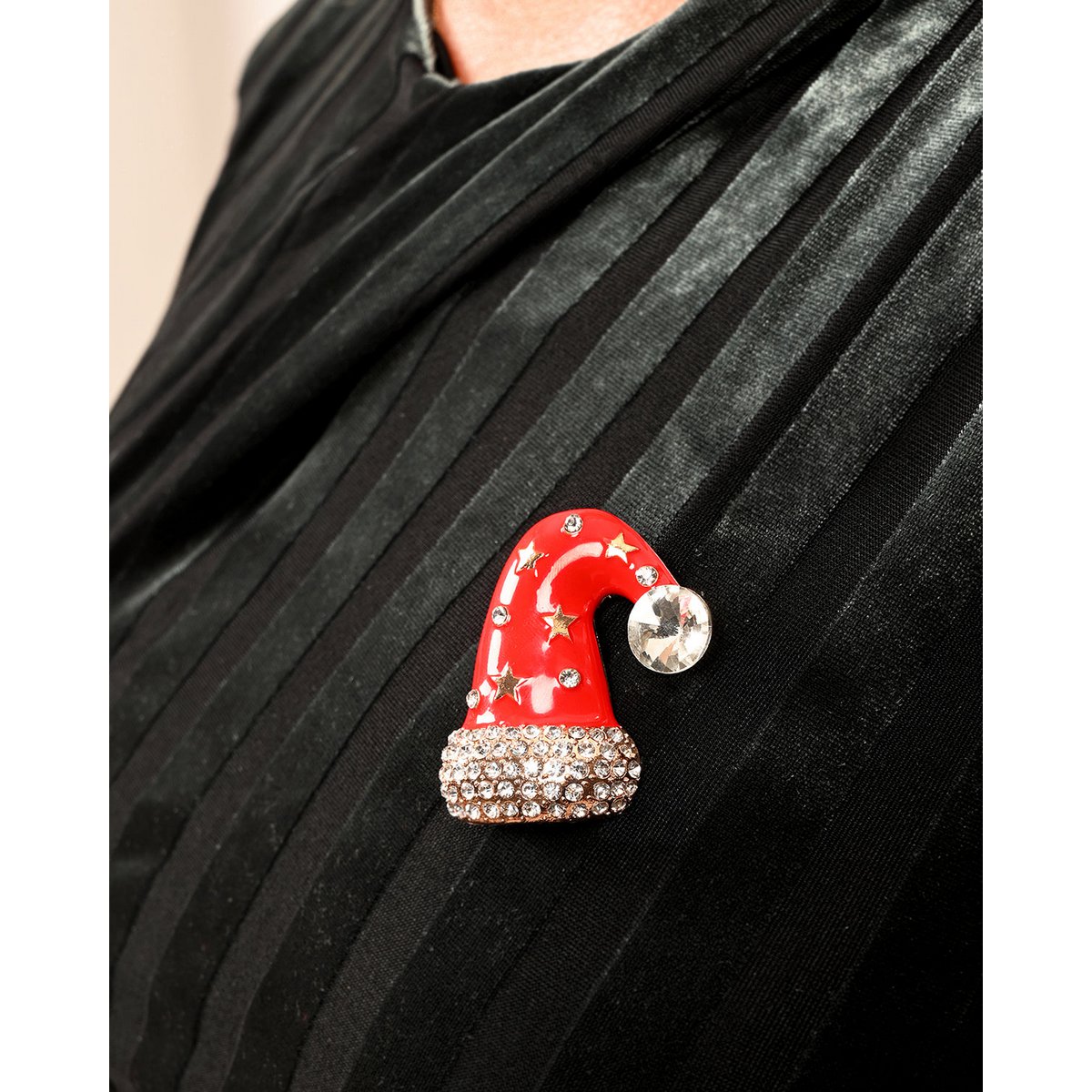 Brooch - Santa hat