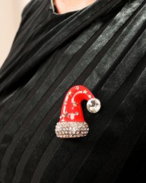 Brooch - Santa hat
