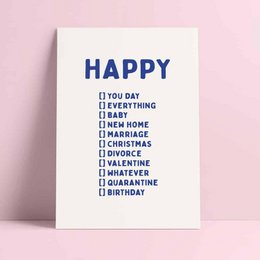 Impression Riso Bonne journée, anniversaire, peu importe