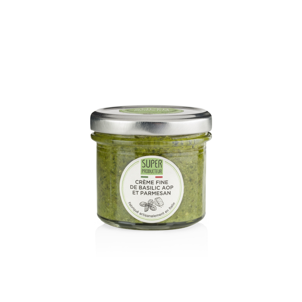Feine Basilikumcreme PDO und Parmesan - 85g
