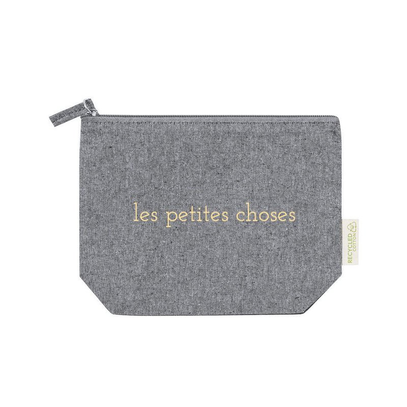 Customizable 100% recycled cotton eco-friendly pencil case