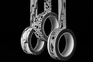 b&w nature washi tape bundle