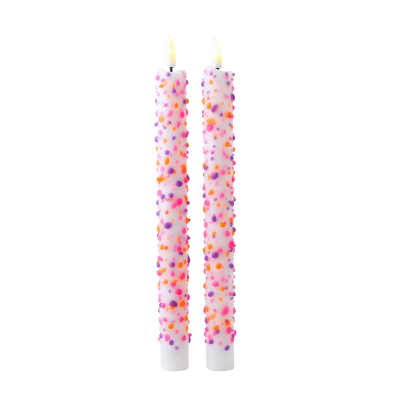 Candela a colonna LED Vivid Sparks - Set da 2