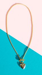 Champ - Heart Earrings and Necklace Set