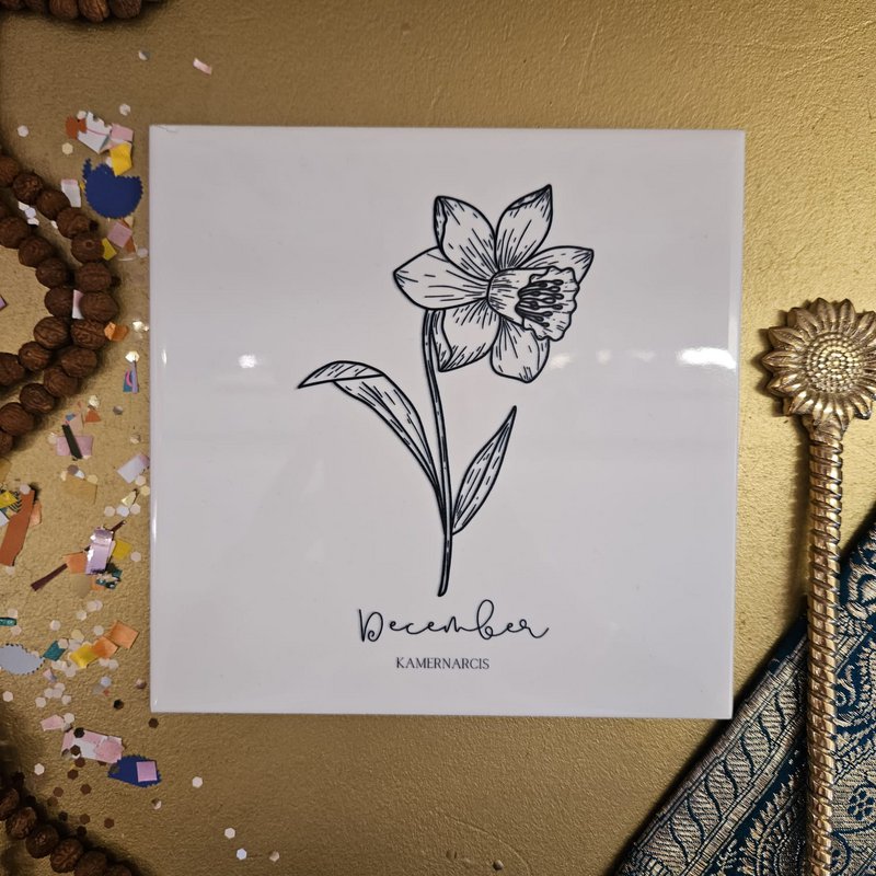 Fødselsblomst flise | oktober