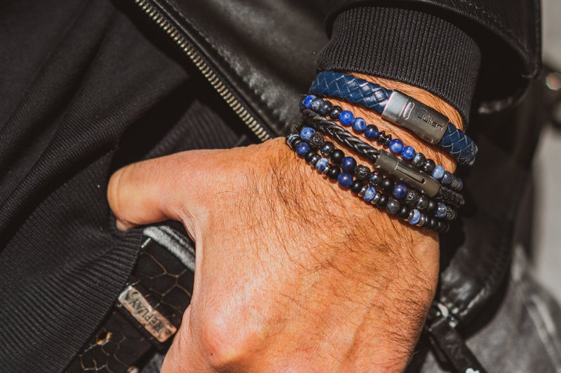 Enam mix blauw en zwart