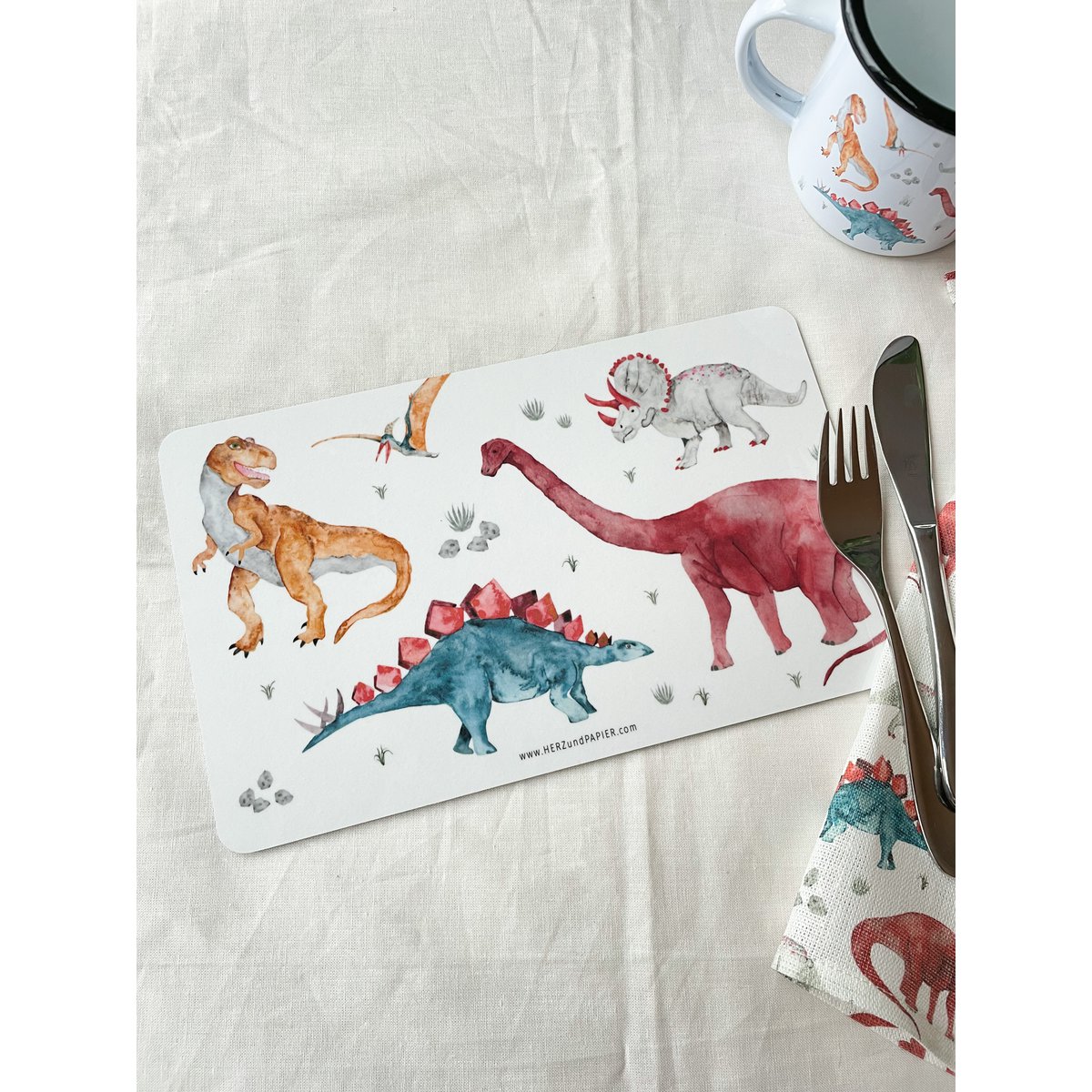 Lunchplankje "Dinosaurus" Exemplaar