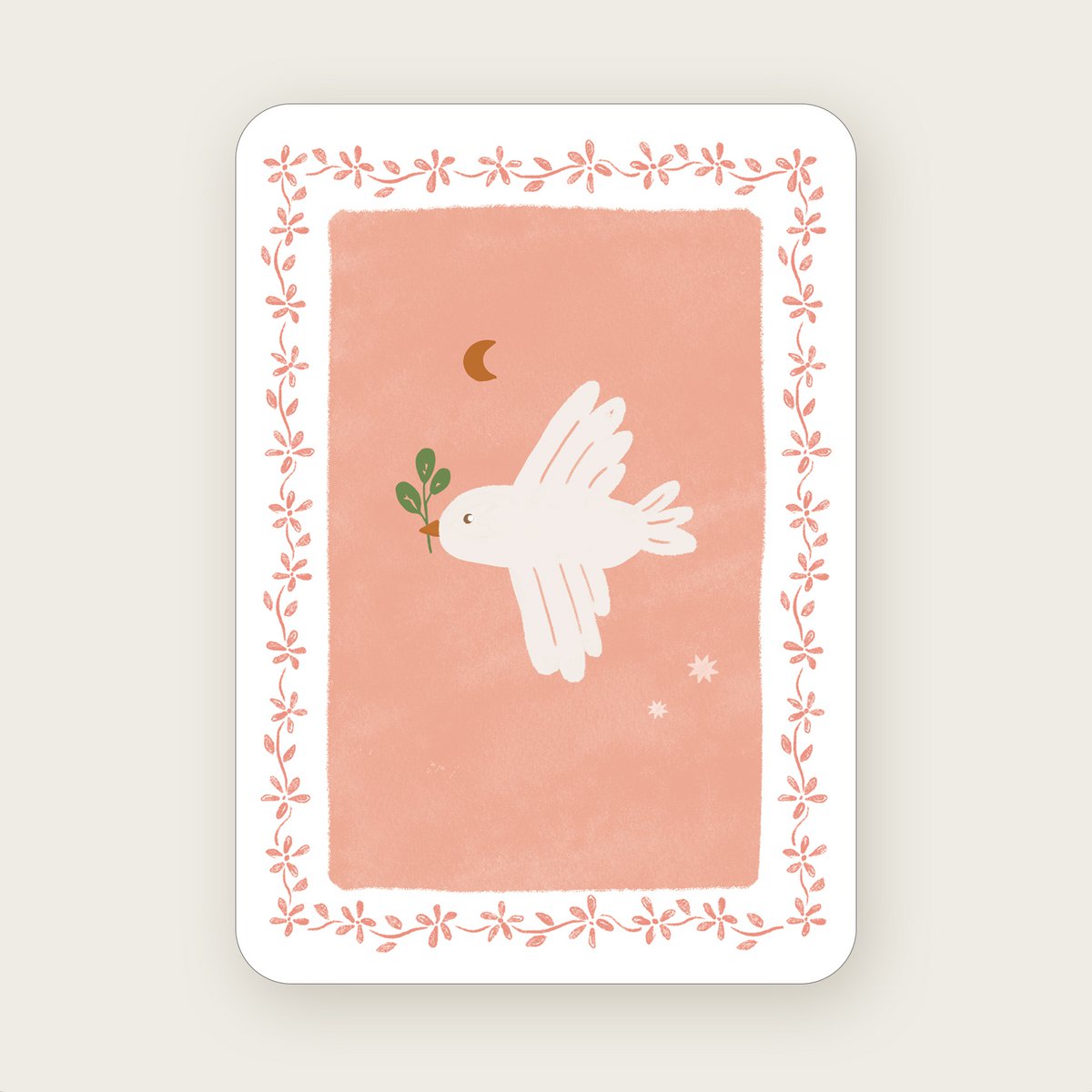 Cartolina (A6) Bird Takje Folklore