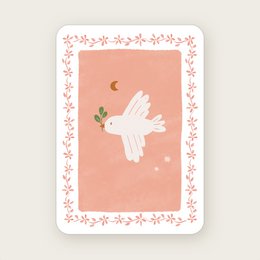 Postkarte (A6) Vogel Takje Folklore