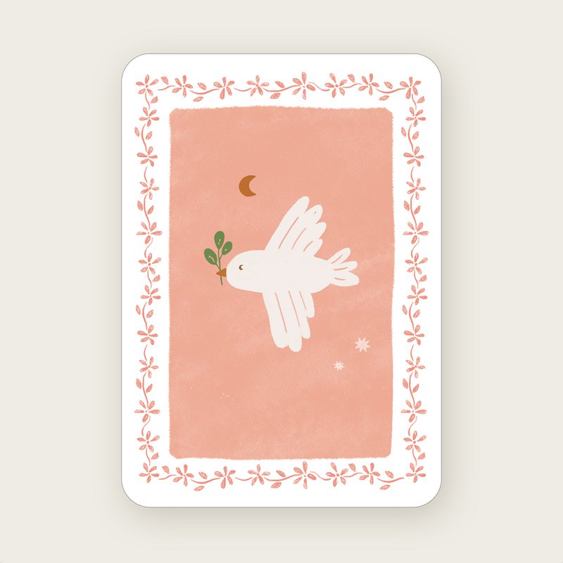 Postcard (A6) Bird Takje Folklore