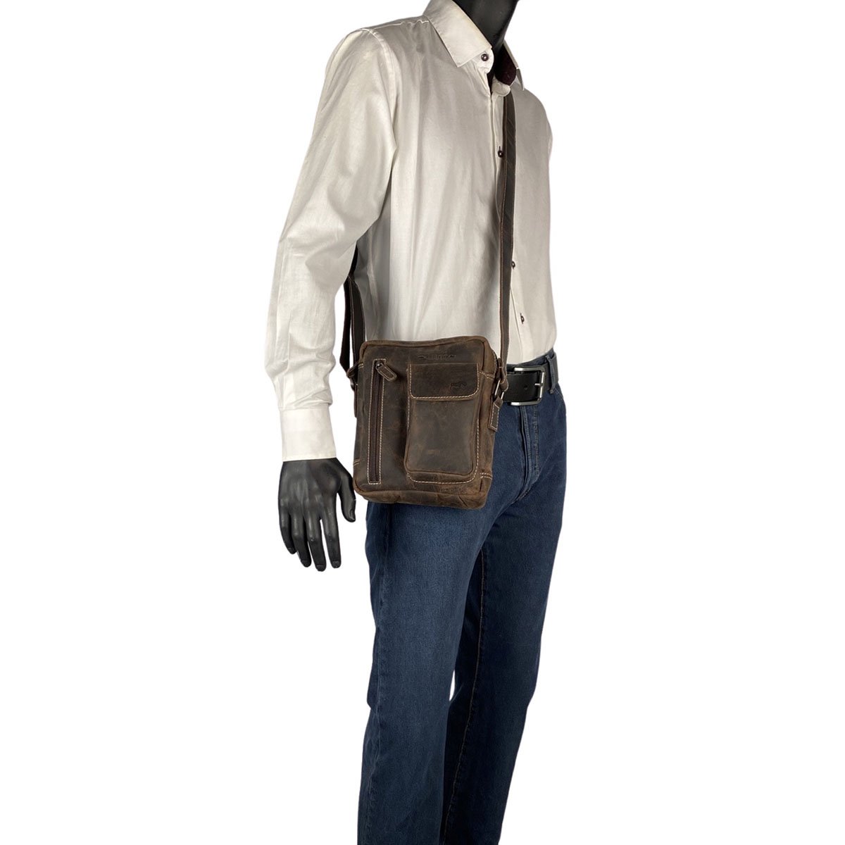 Bolso De Hombre O Bolso De Mujer En 3 Colores De Piel De Búfalo - Bandolera De Mujer O De Hombre