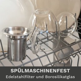 Creano bicchiere da tè all-in-one 400ml con colino