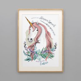 Einhorn Poster Eileen – für Einhorn-Skeptiker