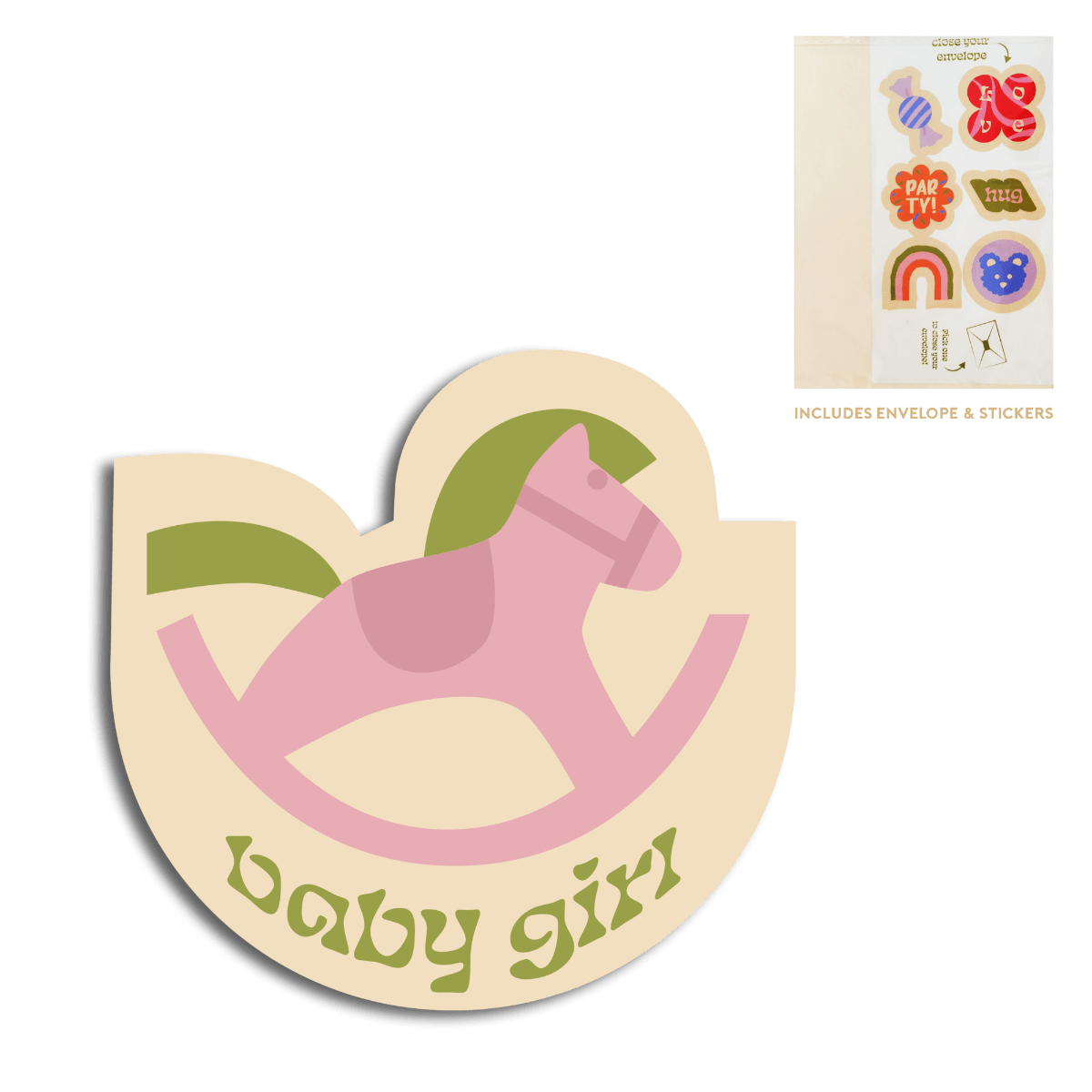 Cut-out card - Baby girl