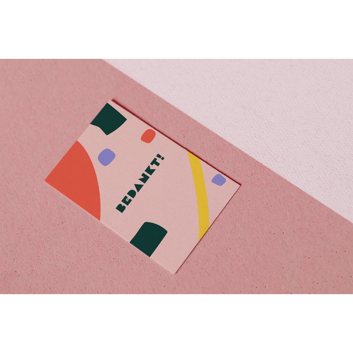 Colorful Cards "Bedankt!"
