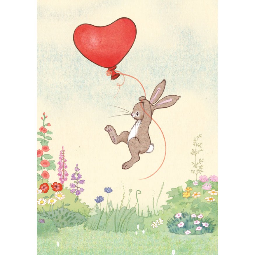 Postcard Angry Lovely Balloon