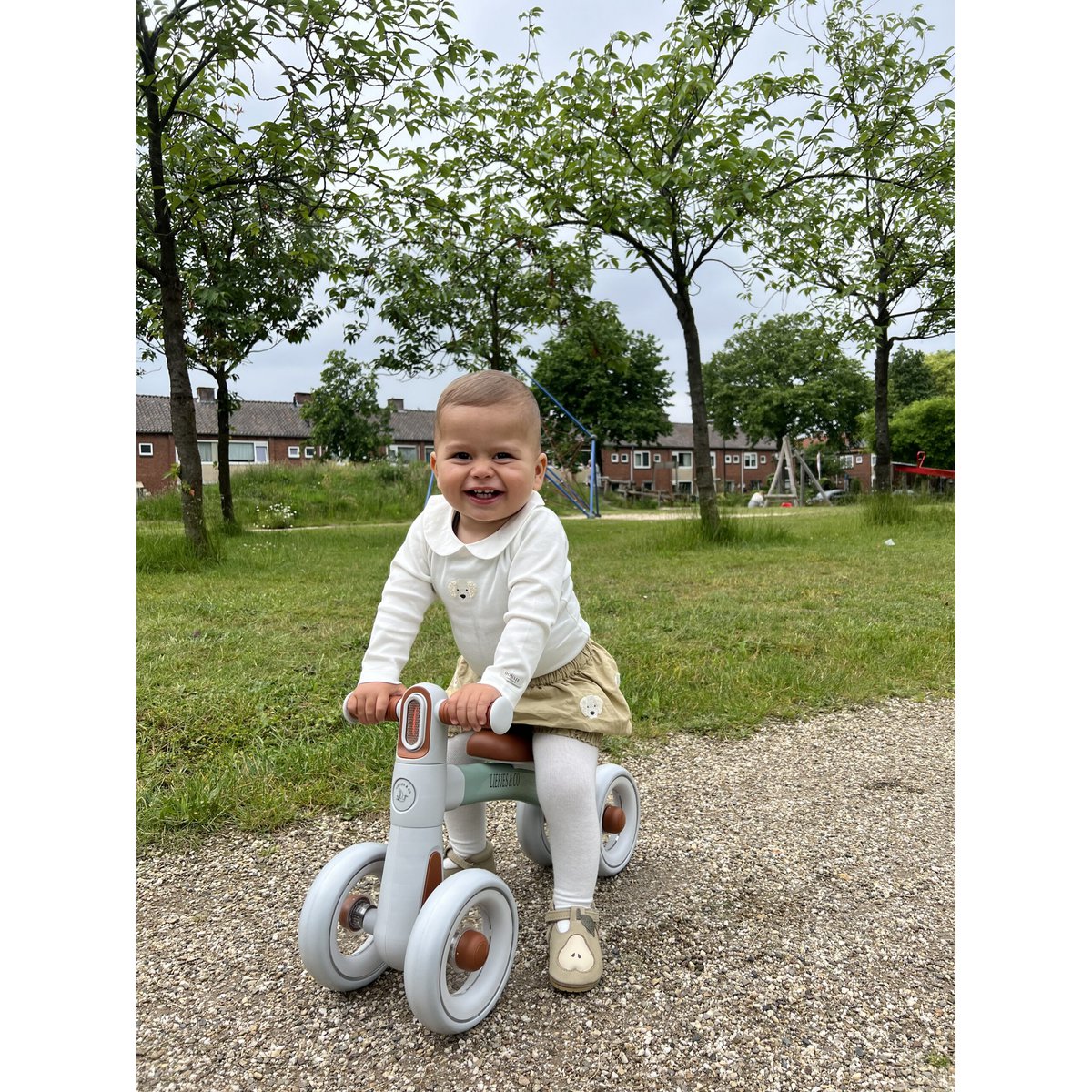 Liefjes & Co Woom Balance Bike / Tricycle from 1 Year Green - Pink