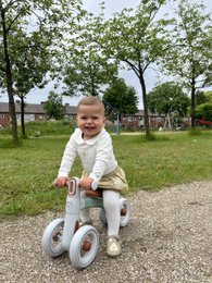 Liefjes & Co Woom Balancecykel / Trehjulet cykel fra 1 År Grøn - Pink