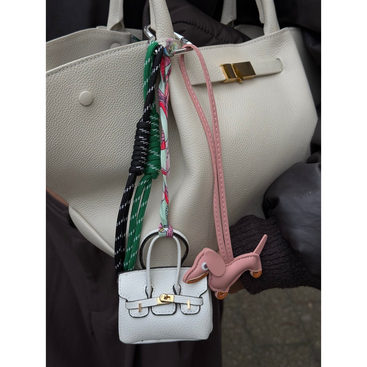 Pup bag charm