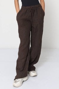Gestreifte Leinenhose REF 82188