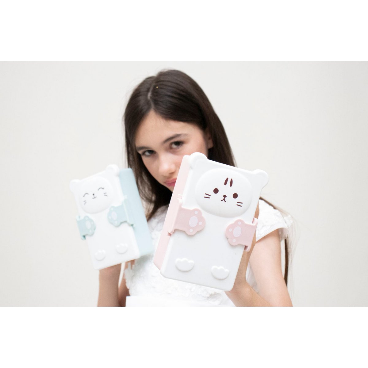 Bento snack box for children - Pink Cat