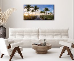 Wandfoto CARIBBEAN 50x100 cm canvas foto op spieraam decoratie modern