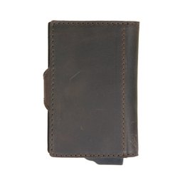 Card Case Plus Portefeuille Vintage Marron