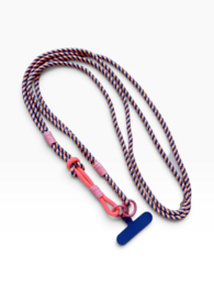 Long cell phone chain 'LINA' - pink-blue