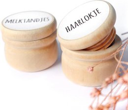 Storage Box Milk Teeth + Lock of Hair (SET) | White